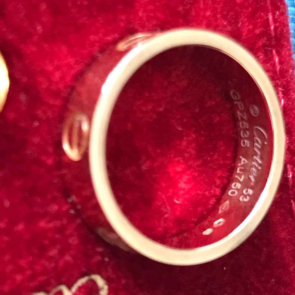 Cartier Love Ring (Wide Band) - Size 53